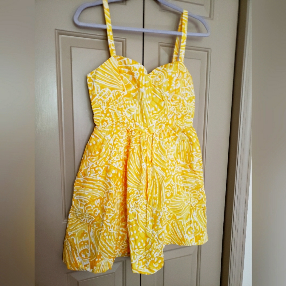 Lilly Pulitzer Yellow and White Sundress